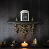 Gothic Bat Shelf – Witchy Wall Shelf for Crystals, Goth Room Decor, Occult Home Decor, Spooky Bat Wall Art, Halloween Shelf Gift