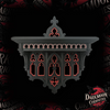 Gothic Victorian Shelf – Black & Red 3D Printed Wall Shelf – Occult Home Decor