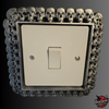 Skull Lightswitch Surround (UK) | Gothic Horror Fantasy Decor | Living Room Bedroom Wall Art Decoration